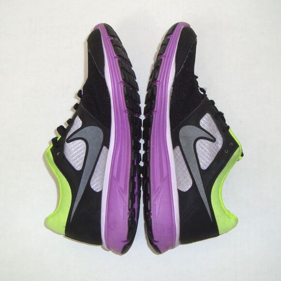 Nike Womens Lunarfly 4 Athletic Running Sneakers Lunarlon Purple Black - Picture 4 of 10